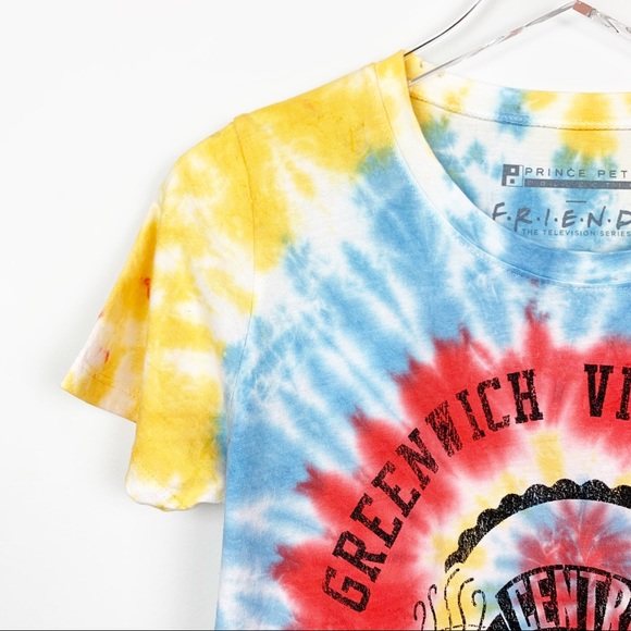Graphic Tie Dye Retro Tee Crop Top - Picture 4 of 8